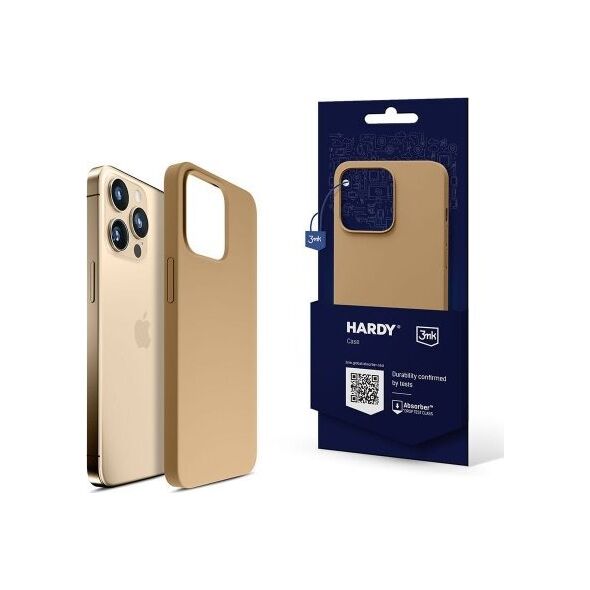 3MK Etui Hardy Silicone MagCase Dark Gold iPhone 15 Pro Max