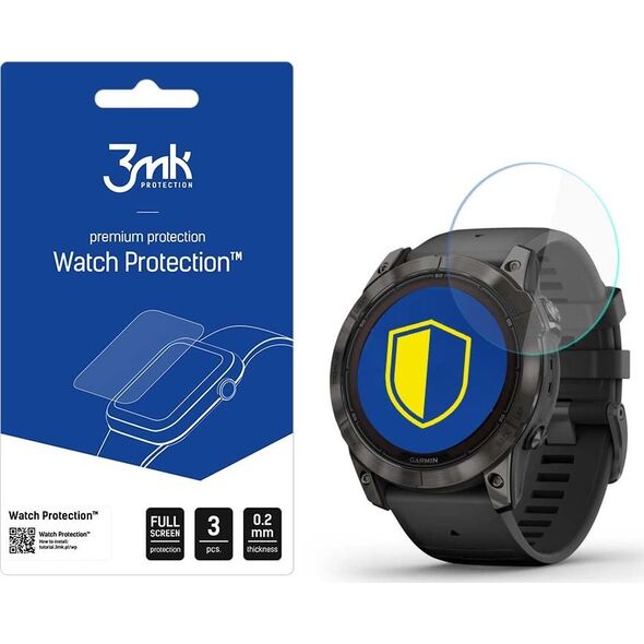 3MK 3mk hybridní sklo Watch Protection FlexibleGlass pro Garmin Fenix 7X Pro Solar