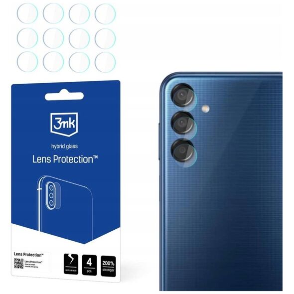 3MK Szkło hybrydowe na obiektyw aparatu 3MK Lens Protect Samsung Galaxy M15 5G [4 PACK]