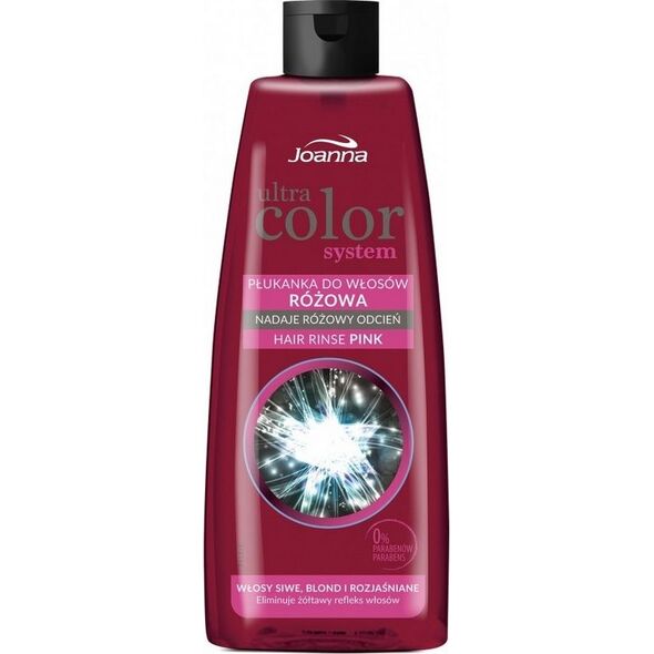 Joanna Ultra Color System Płukanka do włosów różowa 150 ml