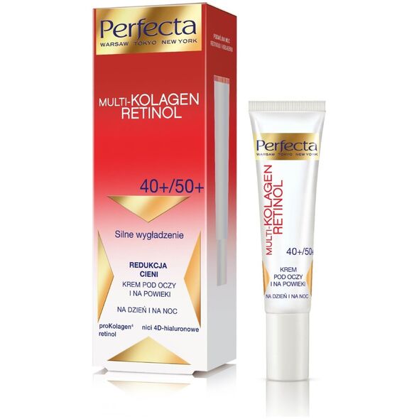 Perfecta Krem pod oczy Multi-Kolagen Retinol 40+/50+ wygładzający 15ml