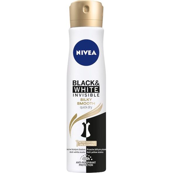 Nivea Nivea Dezodorant INVISIBLE SILKY SMOOTH spray damski 250ml