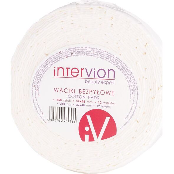 Inter-Vion INTER-VION_Cotton Pads waciki bezpyłowe 250szt