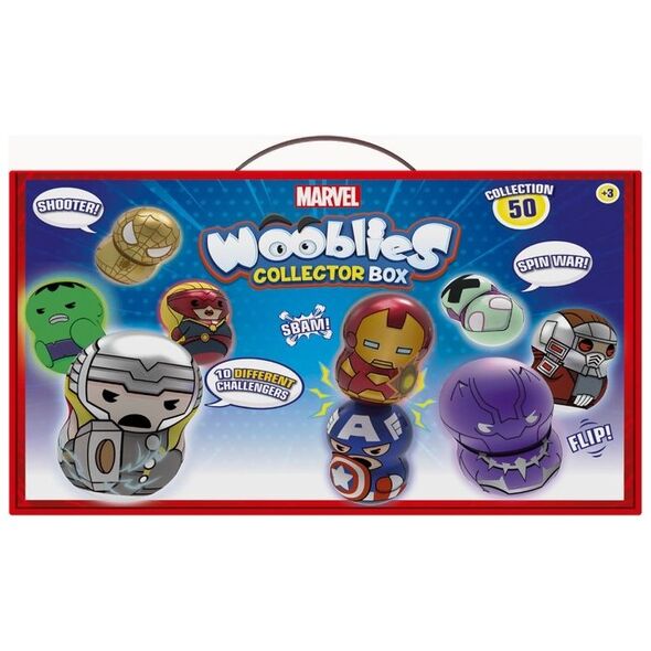 Figurka Tm Toys Marvel Wooblies  - skrzynka kolekcjonerka + 4 figurki (WBM006)