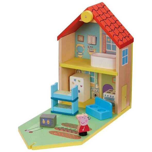 Figurka Tm Toys Świnka Peppa - Drewniany Domek Rodzinny (PEP 07213)