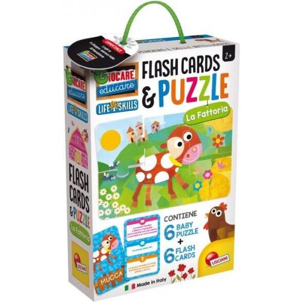 Lisciani Zabawa i edukacja Puzzle Dziecięce i Flashcards - Farma 72699