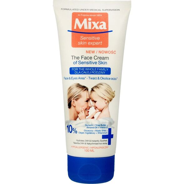 Mixa Senstivie Skin Expert krem na twarz dla całej rodziny 100ml