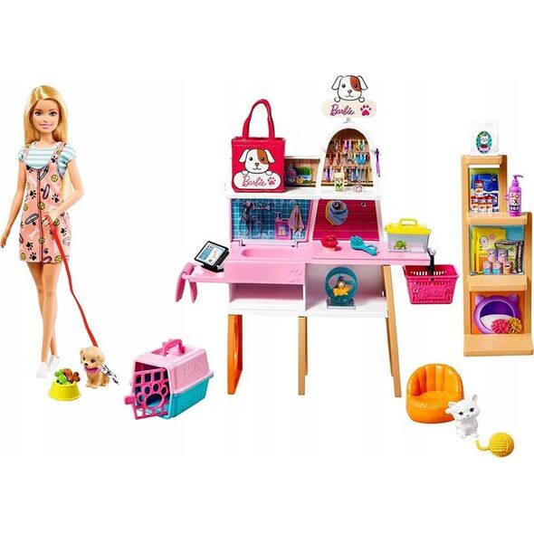 Lalka Barbie Mattel - Salon dla zwierzaków (GRG90)