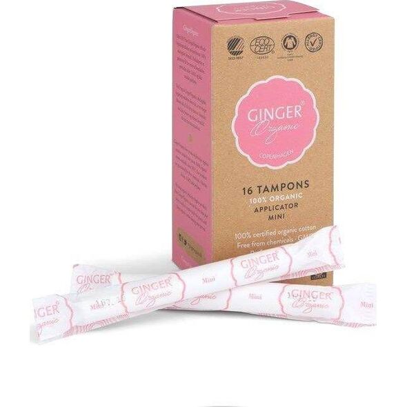 Ginger Organic GINGER ORGANIC_Tampons Mini tampony organiczne z aplikatorem 16szt