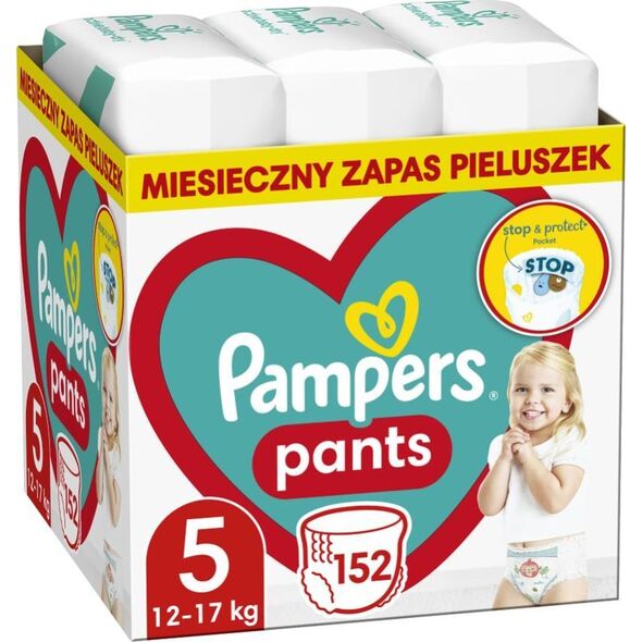 Pieluszki Pampers Pants 5, 12-17 kg, 152 szt.