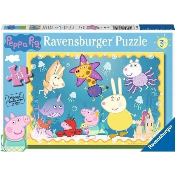 Ravensburger Puzzle 35 elementów Świnka Peppa Podwodny świat