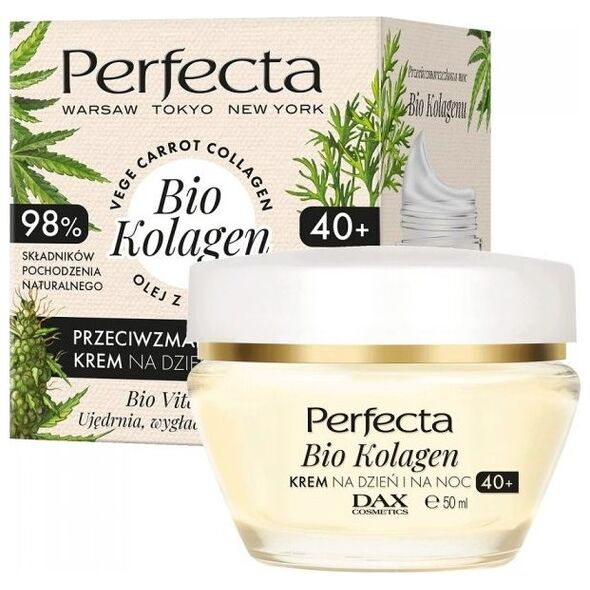 Perfecta Bio Kolagen 40+ przeciwzmarszczkowy krem na dzień i na noc 50ml