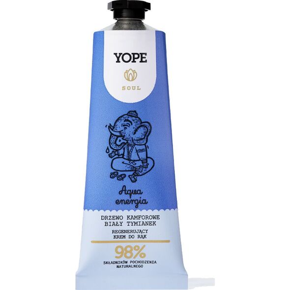 Yope  Soul Aqua Energia Naturalny regenerujący krem do rąk 50ml