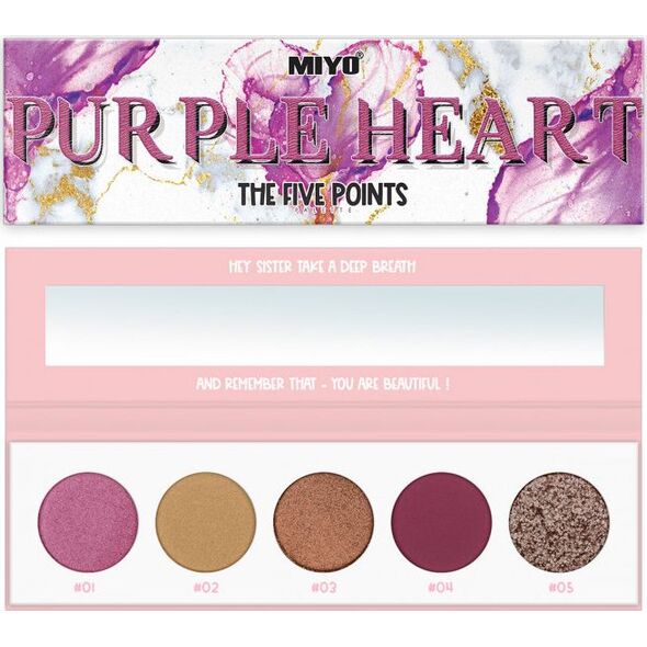 Miyo MIYO paleta cieni Five Points 27 PURPLE HEART