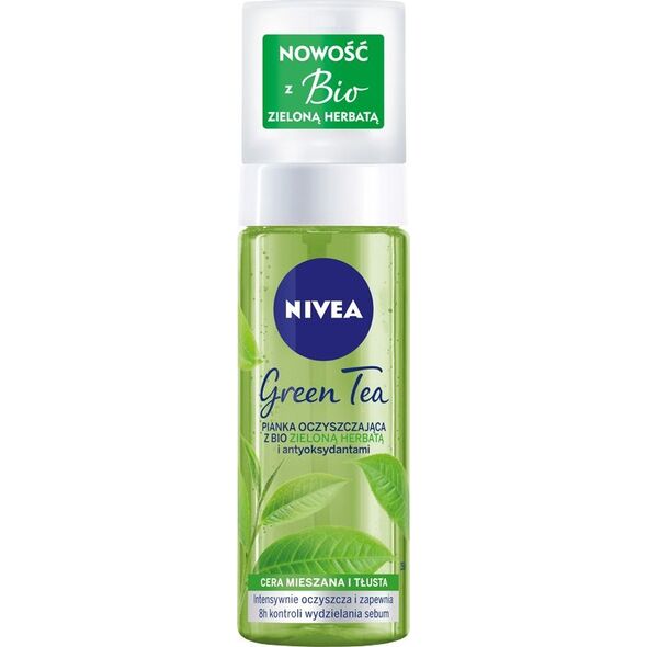 Nivea Green Tea oczyszczająca pianka do twarzy co dery tłustej i mieszanej 150ml