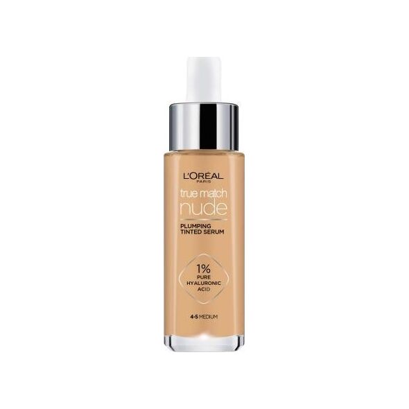 L’Oreal Paris True Match Nude - Plumping Tinted Serum - Fluid 4-5 Medium 30ml