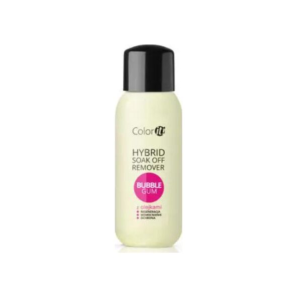 Silcare SILCARE PŁYN DO USUWANIA LAKIERU HYBRYDOWEGO Z OLEJKAMI BUBBLE GUM 300 ML