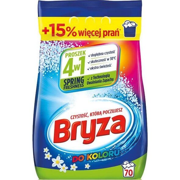 Bryza Spring Freshness Proszek do prania tkanin kolorowych 4.55 kg