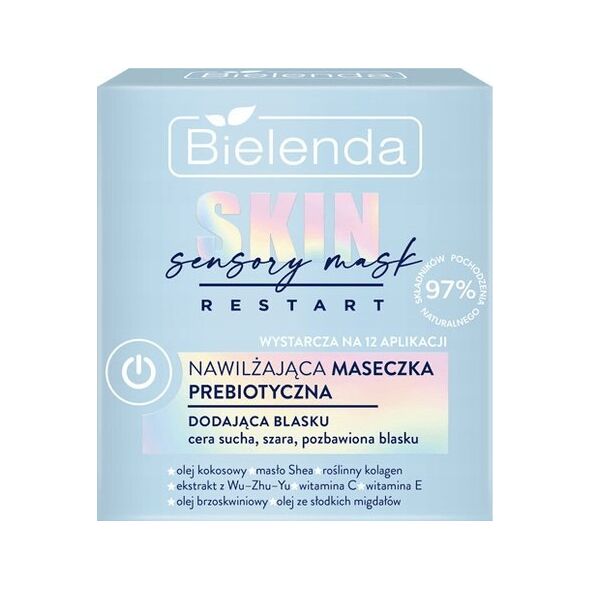 Bielenda Bielenda Skin Restart Sensory Mask Nawilżająca Maseczka prebiotyczna dodająca blasku 50ml