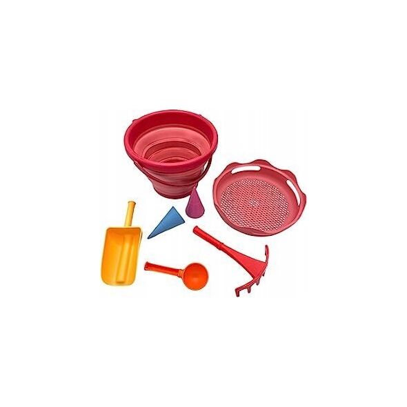 Schildkrot SFS 7in1 Sand Toys folding bucket red