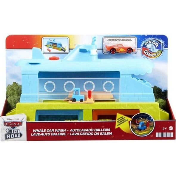 Mattel Disney Cars Auta Wieloryb Supermyjnia Zmiana koloru (HGV70)