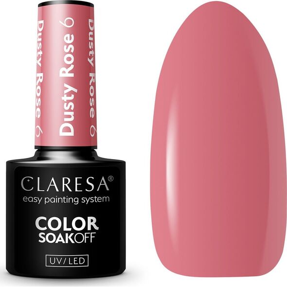 Claresa Claresa Lakier hybrydowy Dusty Rose 6 - 5 g