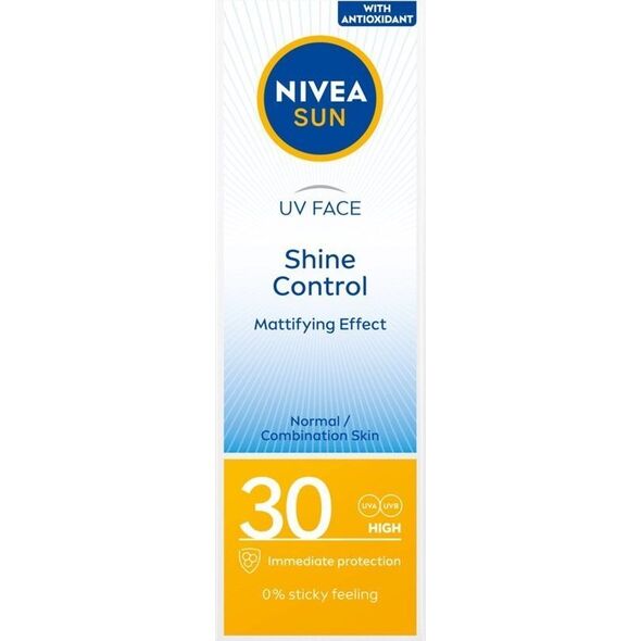 Nivea Nivea Sun UV Face Shine Control matujący krem do twarzy SPF30 50ml