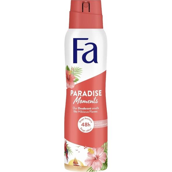 Fa Fa Paradise Moments dezodorant w sprayu o zapachu kwiatu hibiskusa 150ml