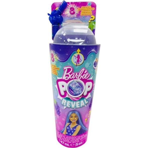 Lalka Barbie Mattel Pop Reveal z serii Fruit winogronowy sok HNW44