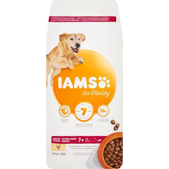 IAMS IAMS-Sucha karma for Vitality dla starszych psów ras dużych, z kurczakiem 12kg