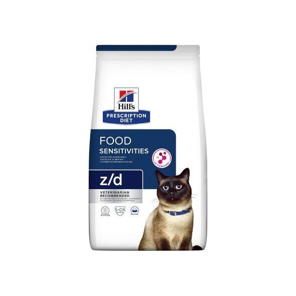 Hills  Prescription Diet Feline Food Sensitivities Z/D - sucha karma dla kota - 1,5 kg