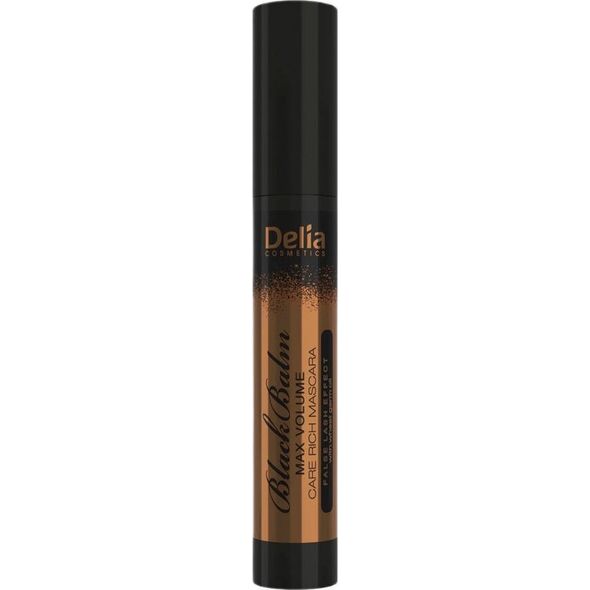 Delia Delia Max Volume Care Rich Black Balm Mascara pielęgnujący tusz do rzęs z odżywczym olejkiem 14ml