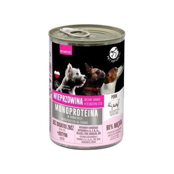 Pet Republic Pet Republic Monoproteinowa Karma Dla Psa Wieprz 400g