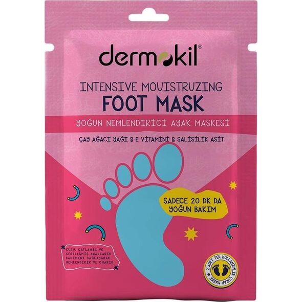 Dermokil Dermokil Intensive Mouistruzing Foot Mask intensywnie nawilżająca maska do stóp 30ml