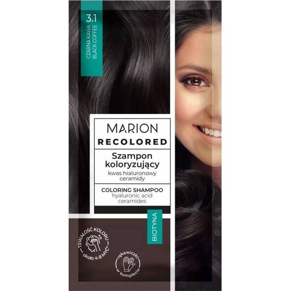 Marion Marion Recolored szampon koloryzujący 3.1 Czarna Kawa 35ml