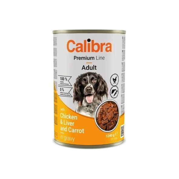 Calibra CALIBRA DOG PREMIUM CHICKEN, LIVER - mokra karma dla psa - 1240G