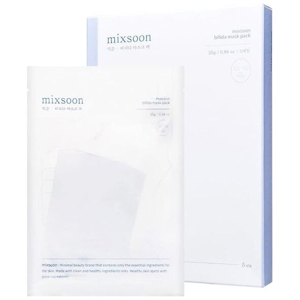 Mixsoon Mixsoon Maski regenerujące z bifidobakteriami Bifida Mask Pack - 5 sztuk