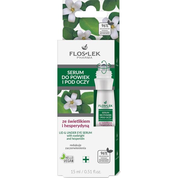 FLOS-LEK FLOSLEK Oczy Serum do powiek i pod oczy ze świetlikiem i hesperydyną 15 ml