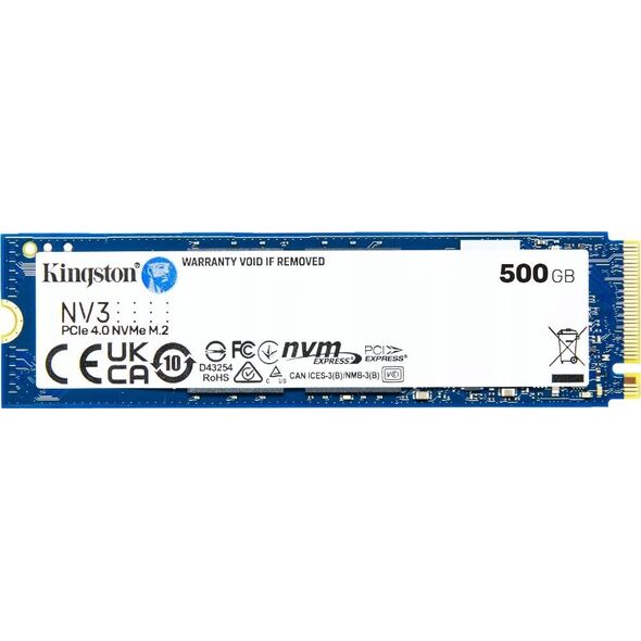 Dysk SSD Kingston SNV3S 500GB M.2 2280 PCI-E x4 Gen4 NVMe (SNV3S/500G)