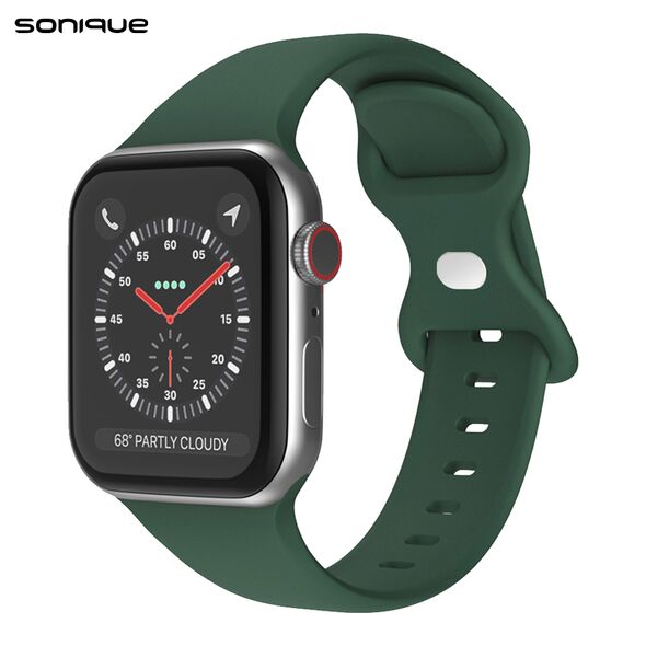 Λουράκι Σιλικόνης Butterfly Band Sonique για Apple Watch (42/44/45/49MM) Πράσινο Σκούρο 5201101868628