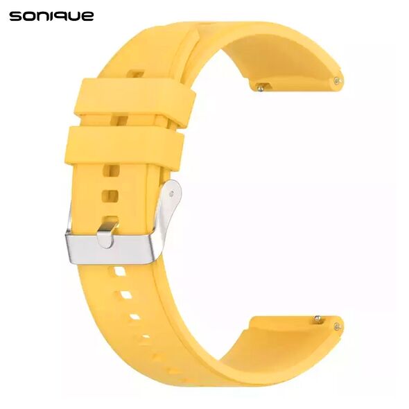 Λουράκι Σιλικόνης Smooth Band Sonique 20mm για Huawei Watch GT3 42mm/GT3Pro 43mm/GT2 42mm Πορτοκαλί Ανοιχτό 5201101871802