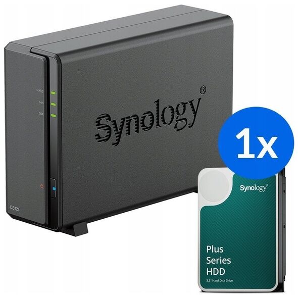 Serwer plików Synology DS124 + HAT3300-4T (DS124-4T-00-1)