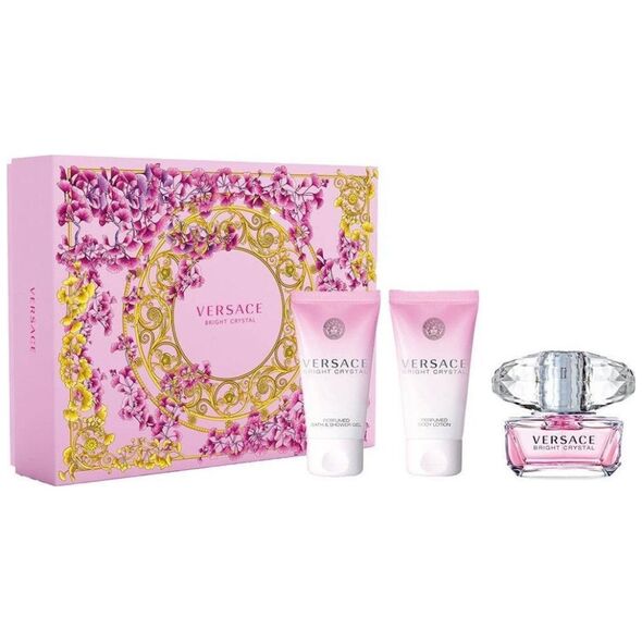 Versace Versace Bright Crystal edt 50ml + balsam 50ml + żel pod prysznic 50ml