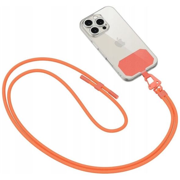 Tech-Protect TECH-PROTECT C5S ROPE CROSSBODY STRAP NEON ORANGE