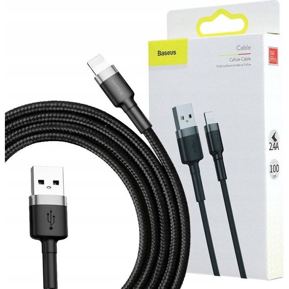 Kabel USB Baseus USB-A - Lightning 1 m Czarny ( )