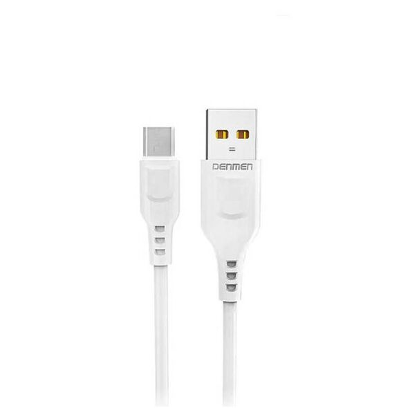 Wall Charger 12W 2.4A + Cable USB - USB-C Denmen DC01 white 6973224870305