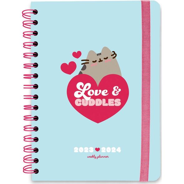 Pusheen Pusheen - Kalendarz / Planner tygodniowy 2023/2024 z kolekcji Purrfect Love (14.8 x 21 cm)