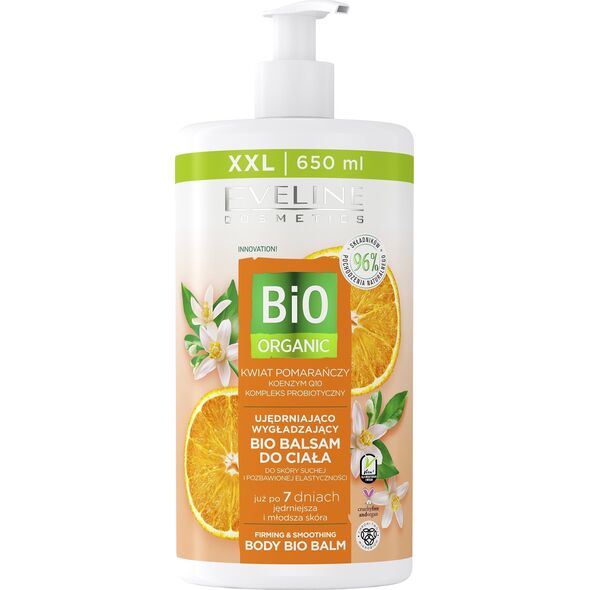 EVELINE_Bio Organic ujędrniająco-wygładzjący bio balsam do ciała Pomarańcza 650ml