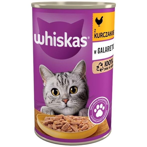 Whiskas Whiskas Mokra karma dla kota z kurczakiem w galaretce 400 g