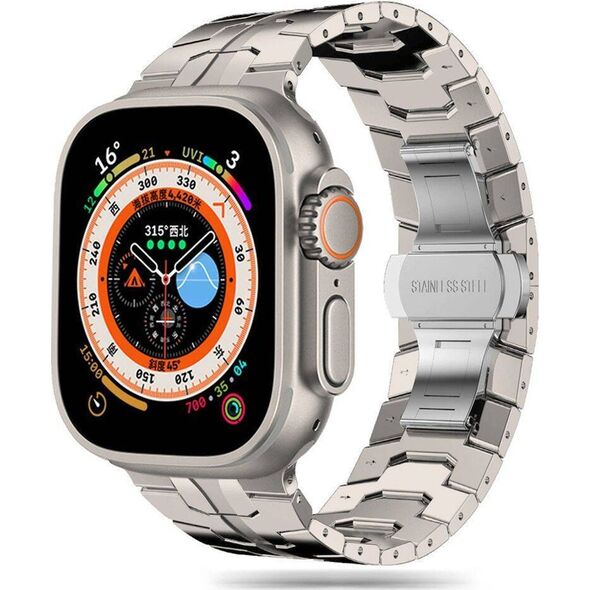 Tech-Protect TECH-PROTECT STAINLESS LINE APPLE WATCH 4 / 5 / 6 / 7 / 8 / 9 / SE / ULTRA 1 / 2 (42 / 44 / 45 / 49 MM) TITANIUM